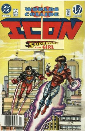 Icon 15 (Newsstand) published by DC with cover art by Mark D. Bright