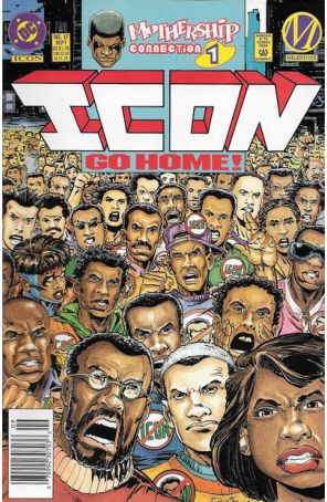 Icon 17 (Newsstand) published by DC with cover art by Mark D. Bright