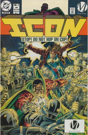 Icon 2 published by DC with cover art by Mark D. Bright