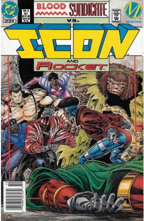 Icon 6 (Newsstand) published by DC with cover art by Mark D. Bright