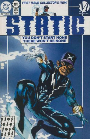 Static 1 published by DC with cover art by Denys Cowan