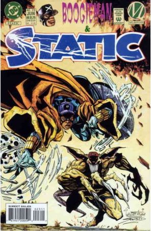 Static 23 published by DC with cover art by Wilfred Santiago