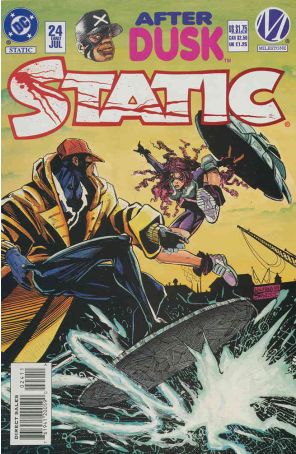 Static 24 published by DC with cover art by Wilfred Santiago