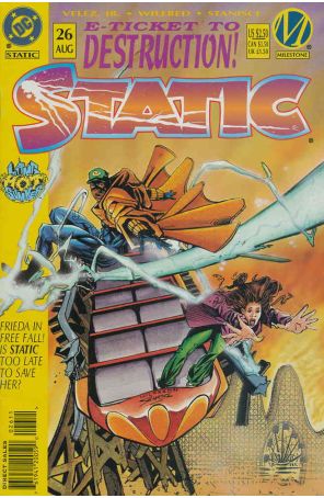 Static 26 published by DC with cover art by Wilfred Santiago