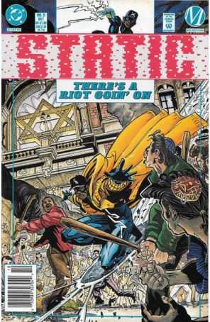 Static 5 (Newsstand) published by DC with cover art by John Paul Leon