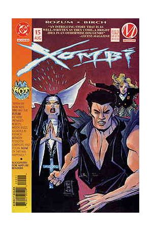 Xombi 15 published by DC with cover art by J.J. Birch
