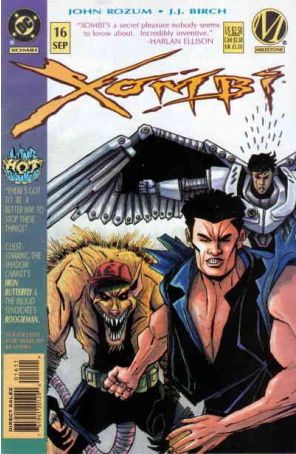 Xombi 16 published by DC with cover art by J.J. Birch