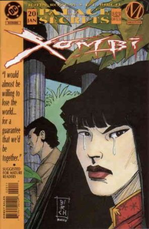 Xombi 20 published by DC with cover art by J.J. Birch