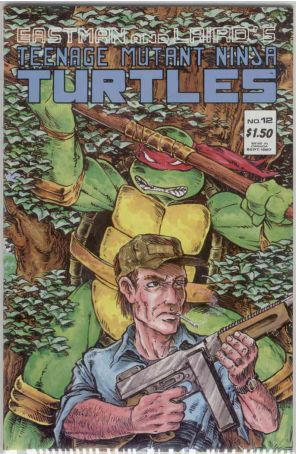 Teenage Mutant Ninja Turtles (1st Series) 12 published by Mirage with cover art by Peter Laird