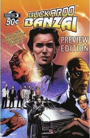 Buckaroo Banzai: Return of the Screw Preview 1 published by Moonstone with cover art by Dennis Calero