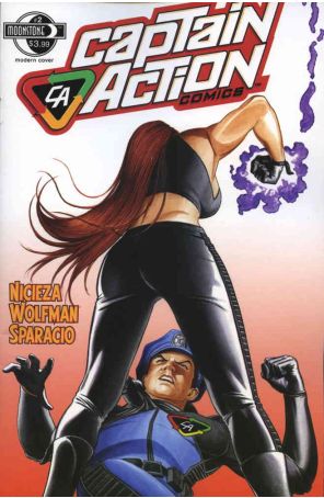 Captain Action Comics 2A published by Moonstone with cover art by Mark Sparacio