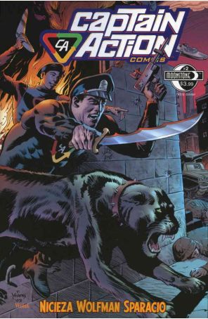 Captain Action Comics 2B published by Moonstone with cover art by Tom Yeates