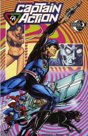 Captain Action Comics 3B published by Moonstone with cover art by Ed Hannigan