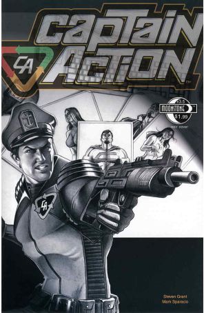 Captain Action Comics 3.5B published by Moonstone with cover art by Mark Sparacio