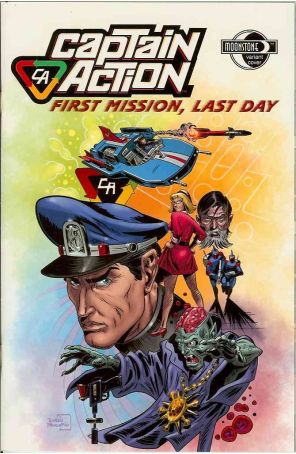 Captain Action: First Mission, Last Day 1A published by Moonstone with cover art by Ruben Procopio