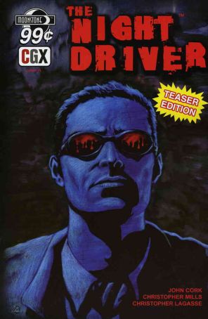The Night Driver Ashcan 1A published by Moonstone with cover art by Christopher LaGasse