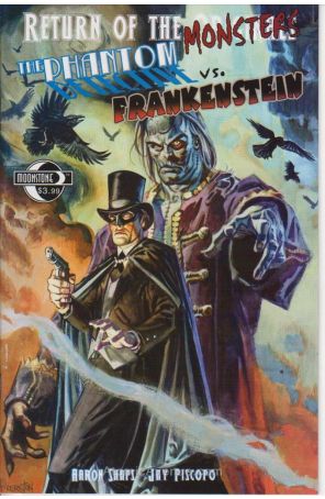 Return of the Monsters: The Phantom Detective vs. Frankenstein 1 published by Moonstone with cover art by Dan Brereton