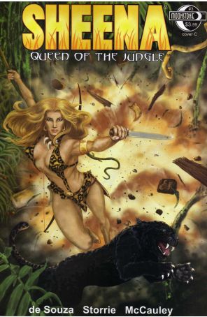 Sheena, Queen of the Jungle (Moonstone) 3C published by Moonstone with cover art by Valarie Jones