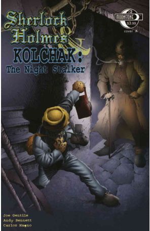 Sherlock Holmes And Kolchak the Night Stalker 2A published by Moonstone with cover art by Vatche Mavlian
