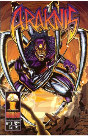 Araknis (Mini-Series) 2 published by Mushroom with cover art by Michael Ortiz