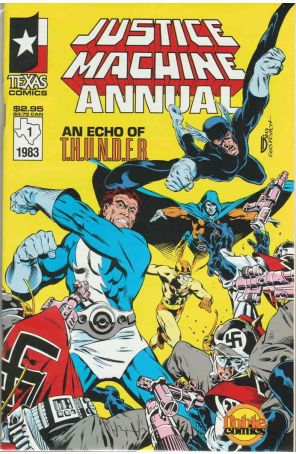 Justice Machine (Noble) Annual 1 published by Noble with cover art by Michael Golden