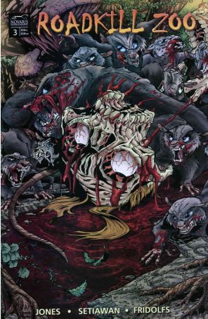 Roadkill Zoo 3 published by Novaris with cover art by Nick Bradshaw