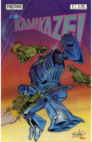 Dai Kamikaze! 7 published by Now with cover art by Bill Fugate