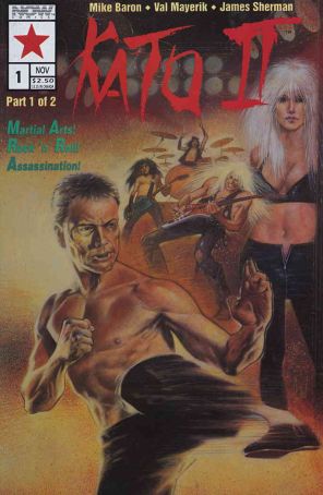 Kato of the Green Hornet II 1 published by Now with cover art by Val Mayerik