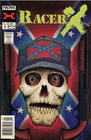 Racer X (2nd Series) 1 (Newsstand) published by Now with cover art by Konrad Fahrner