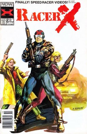 Racer X (2nd Series) 2 (Newsstand) published by Now with cover art by Ricardo Villagran