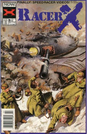 Racer X (2nd Series) 6 (Newsstand) published by Now with cover art by Enrique Villagran