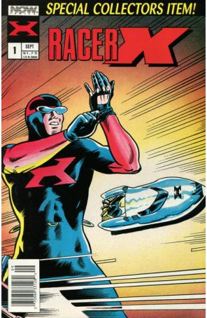 Racer X 1 (Newsstand) published by Now with cover art by George Booker