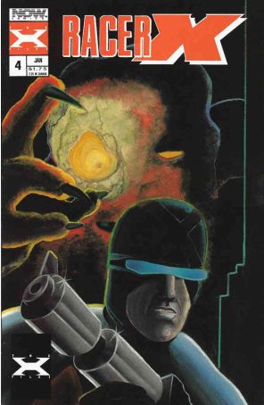 Racer X 4 published by Now with cover art by Vince Argondezzi (pencils), Brian Thomas (inks), and Vince Argondezzi