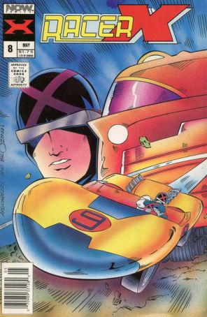 Racer X 8 (Newsstand) published by Now with cover art by Vince Argondezzi
