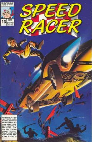 Speed Racer (1st Series) 13 published by Now with cover art by Ken Steacy