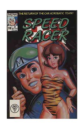 Speed Racer (1st Series) 16 published by Now with cover art by Mitch O’Connell