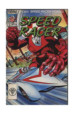 Speed Racer (1st Series) 25 published by Now with cover art by Norm Dwyer