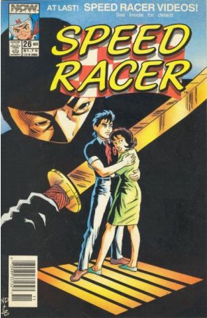 Speed Racer (1st Series) 26 (Newsstand) published by Now with cover art by Norm Dwyer