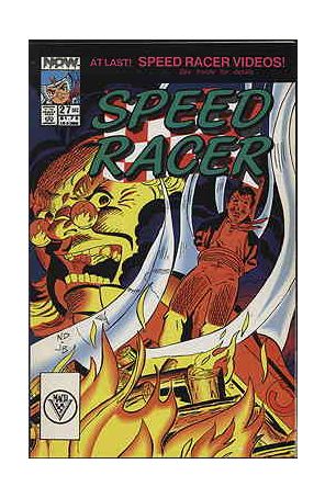 Speed Racer (1st Series) 27 published by Now with cover art by Norm Dwyer