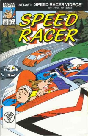 Speed Racer (1st Series) 37 published by Now with cover art by Norm Dwyer