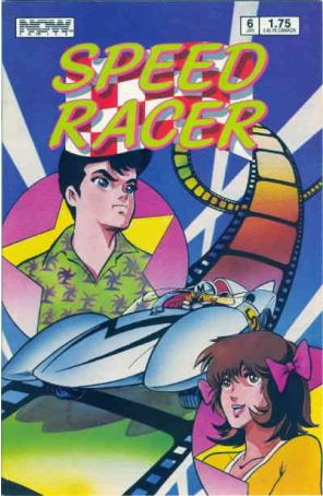 Speed Racer (1st Series) 6 published by Now with cover art by Brian Thomas