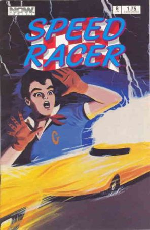 Speed Racer (1st Series) 8 published by Now with cover art by George Booker