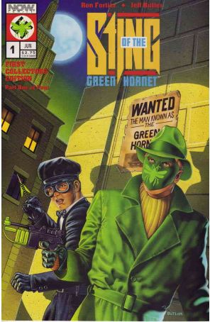 Sting of the Green Hornet 1CS published by Now with cover art by Jeff Butler