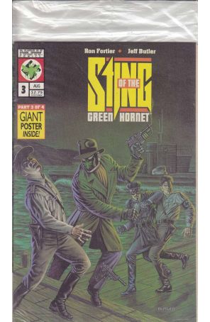 Sting of the Green Hornet 3 (with poster) published by Now with cover art by Jeff Butler