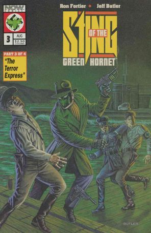 Sting of the Green Hornet 3 published by Now with cover art by Jeff Butler