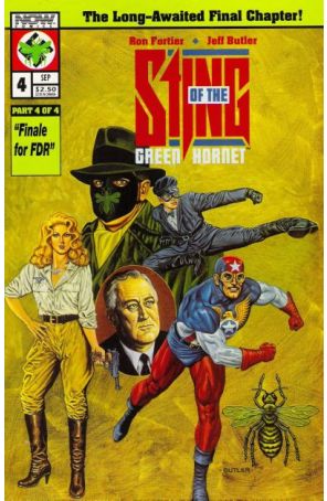 Sting of the Green Hornet 4 published by Now with cover art by Jeff Butler