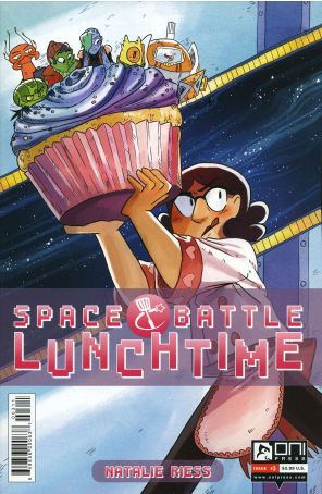 Space Battle Lunchtime 3 published by Oni Press with cover art by Natalie Riess