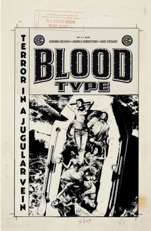 Blood Type 1E published by Oni with cover art by Andrea Sorrentino