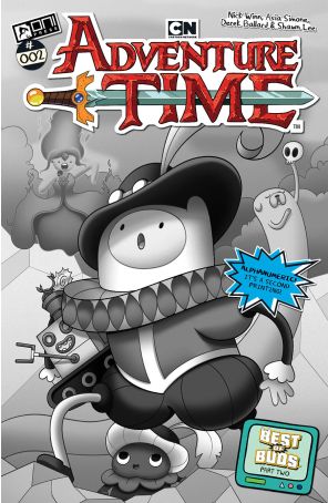 Adventure Time (2nd Series) 2 (2nd) published by Oni with cover art by Nick Winn