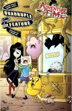 Adventure Time: Quadruple Feature 1A published by Oni with cover art by Brenda Hickey